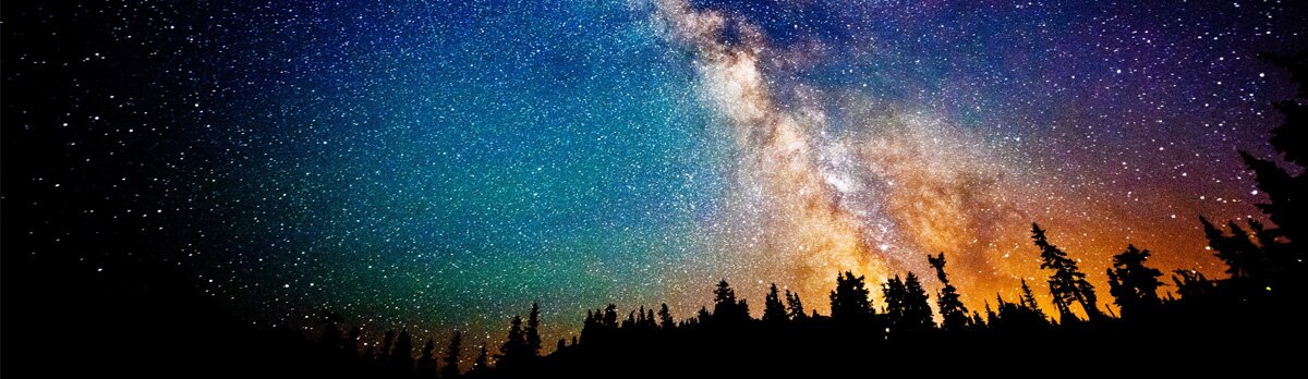 Красивая панорама звездного неба